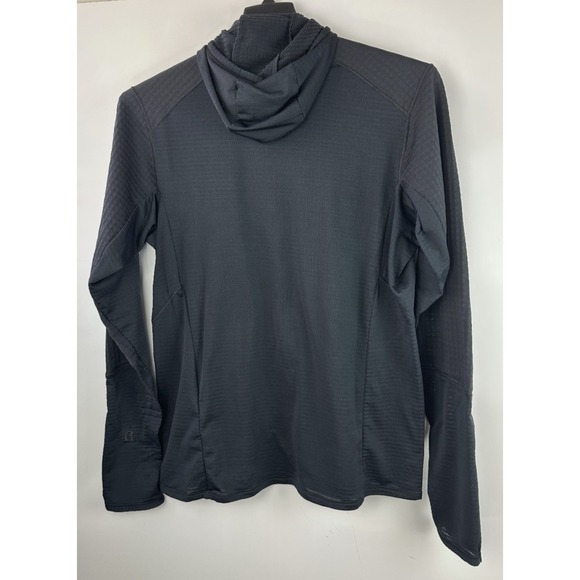 Patagonia R1 Fleece Pullover Hoody Half Zip Black Waffle Lightweight Men's Large - Picture 15 of 16